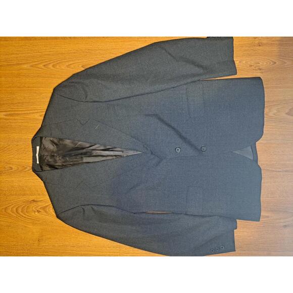 Yves Saint Laurent Suit Jacket Mens 38R Gray Made in France